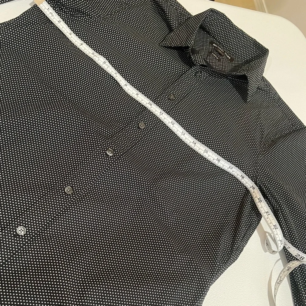 Michael Michael Kors dot print Long Sleeve Button Shirt Size S CLASSIC FIT
